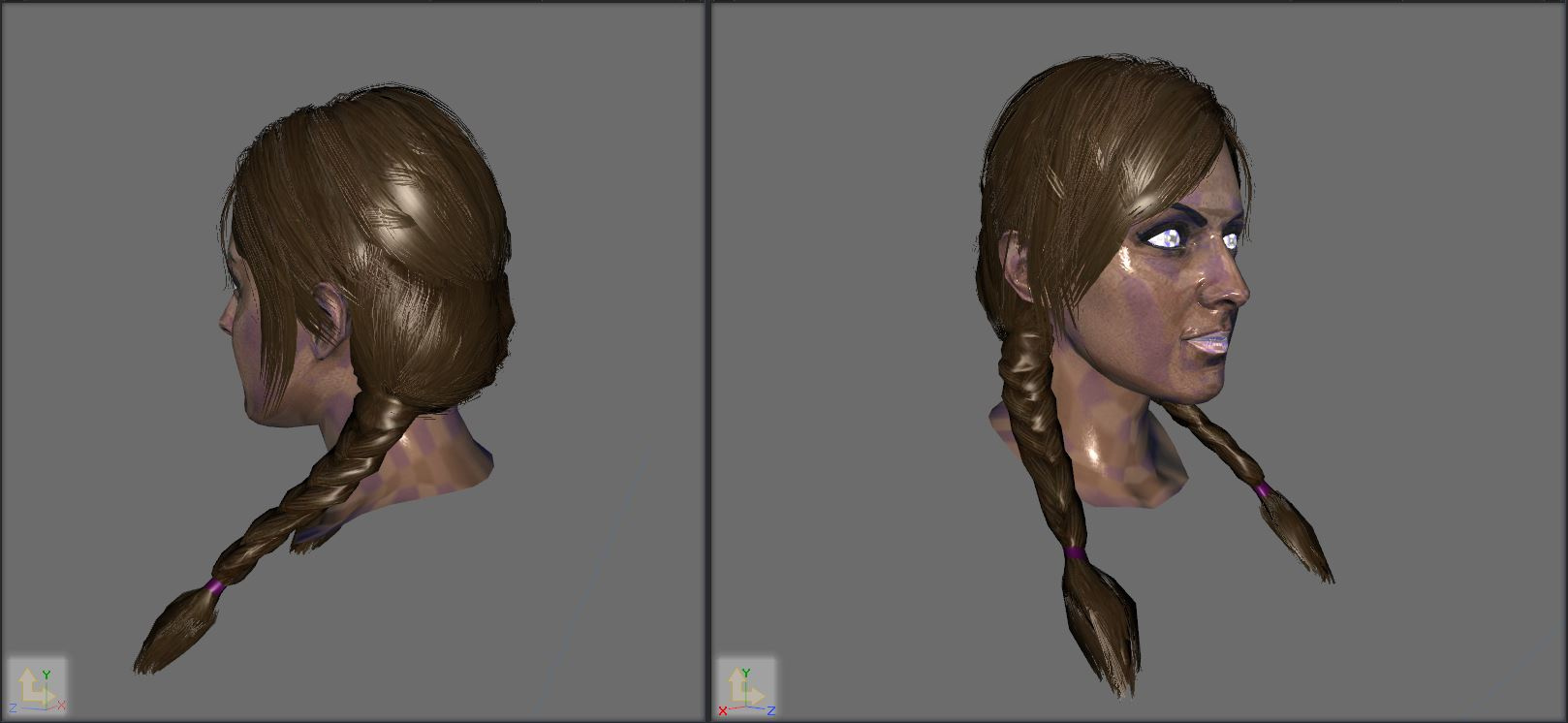 Tracy pigtails for MP female character 