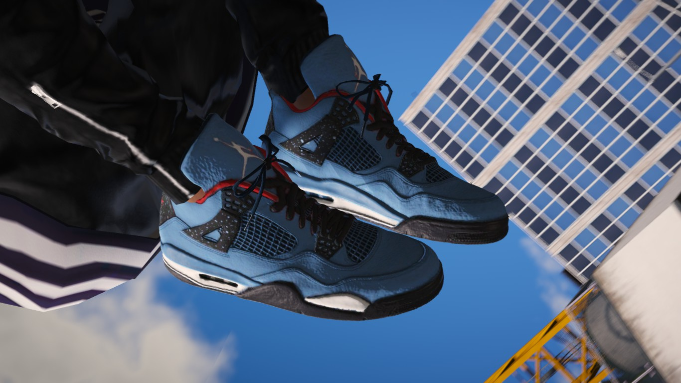 Travis Scott x Air Jordan 4 Cactus Jack GTA5 Mods