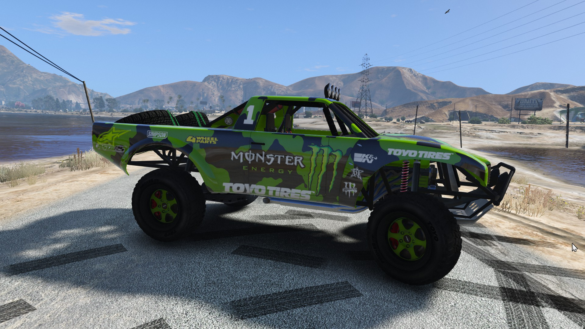 Trophy Truck Monster Energy Black Livery (any color) 