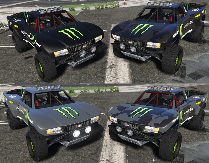 Trophy Truck Monster Energy Livery any color GTA5 Mods