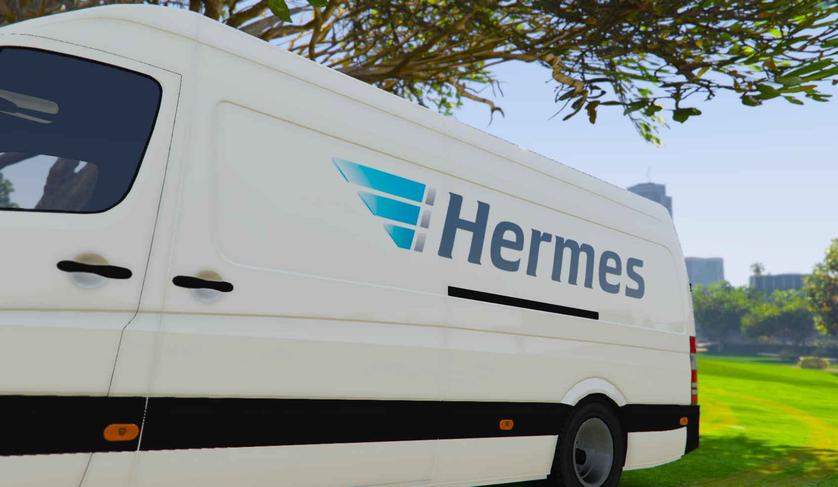 hermes delivery van