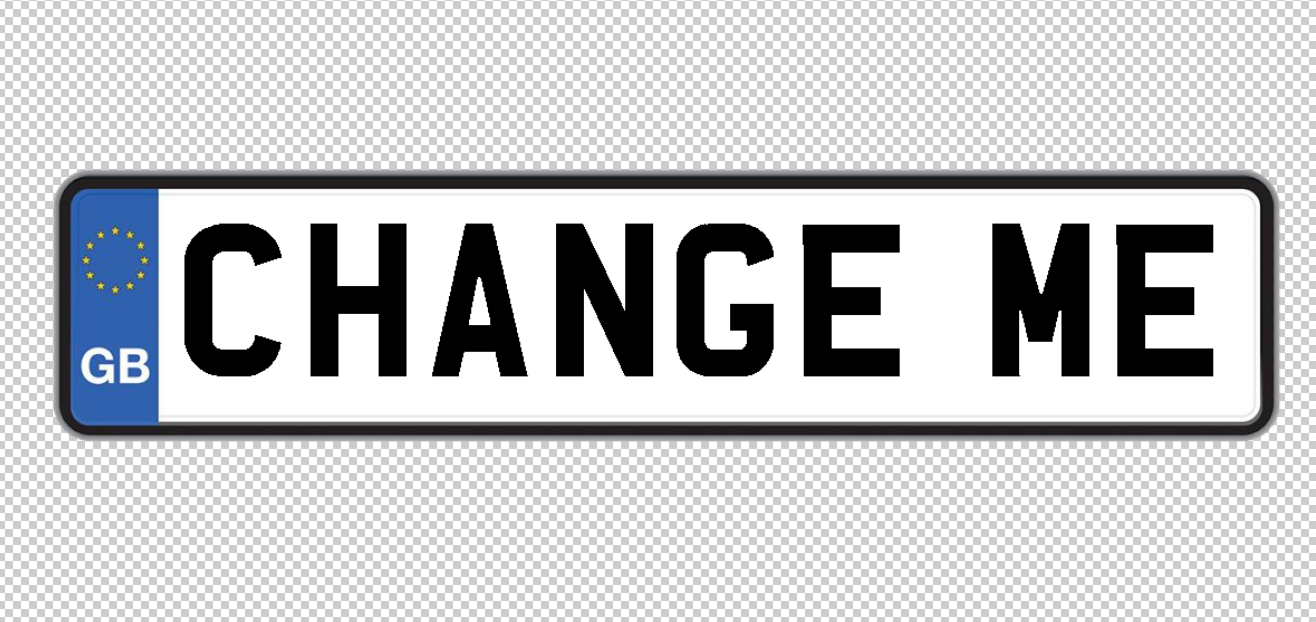 Free Uk Number Plate Template Printable