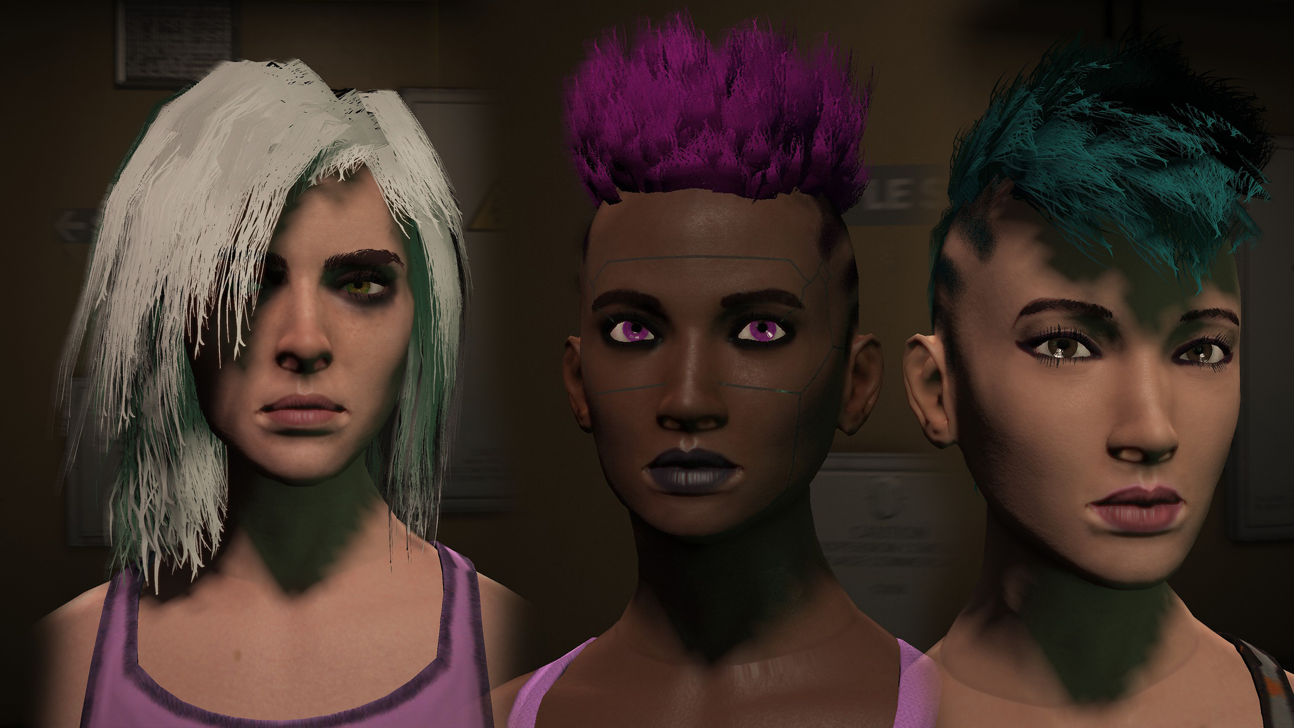 Cyberpunk hairstyles mods фото 9