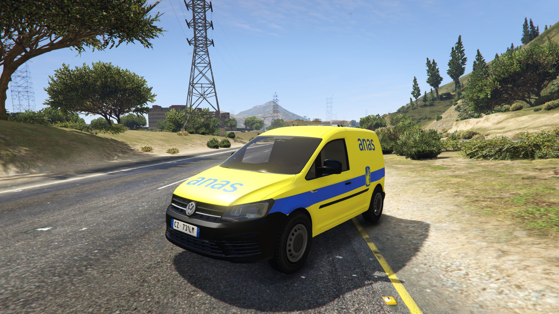 Volkswagen Caddy ANAS S.p.A. Autostrade (Paintjob | FiveM) - GTA5-Mods.com