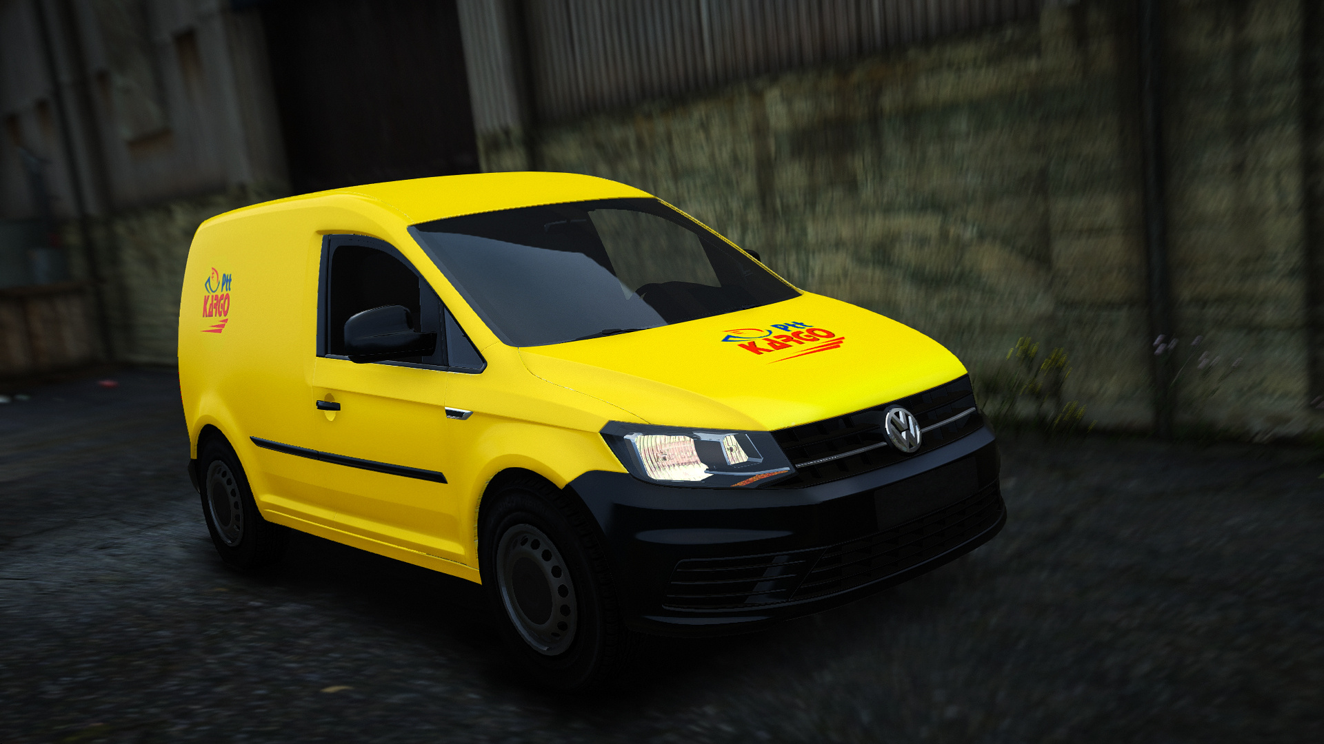 VW Caddy GTA 5. Желтый Фольксваген Caddy. DHL Фольксваген Кадди. GTA online Caddy.