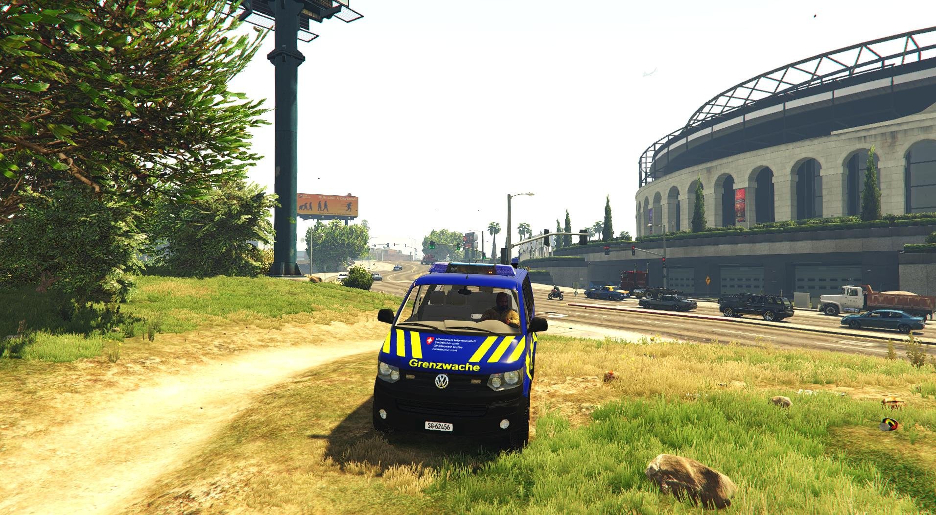 Volkswagen T5 Facelift Grenzwache Borderguard Schweiz - GTA5-Mods.com