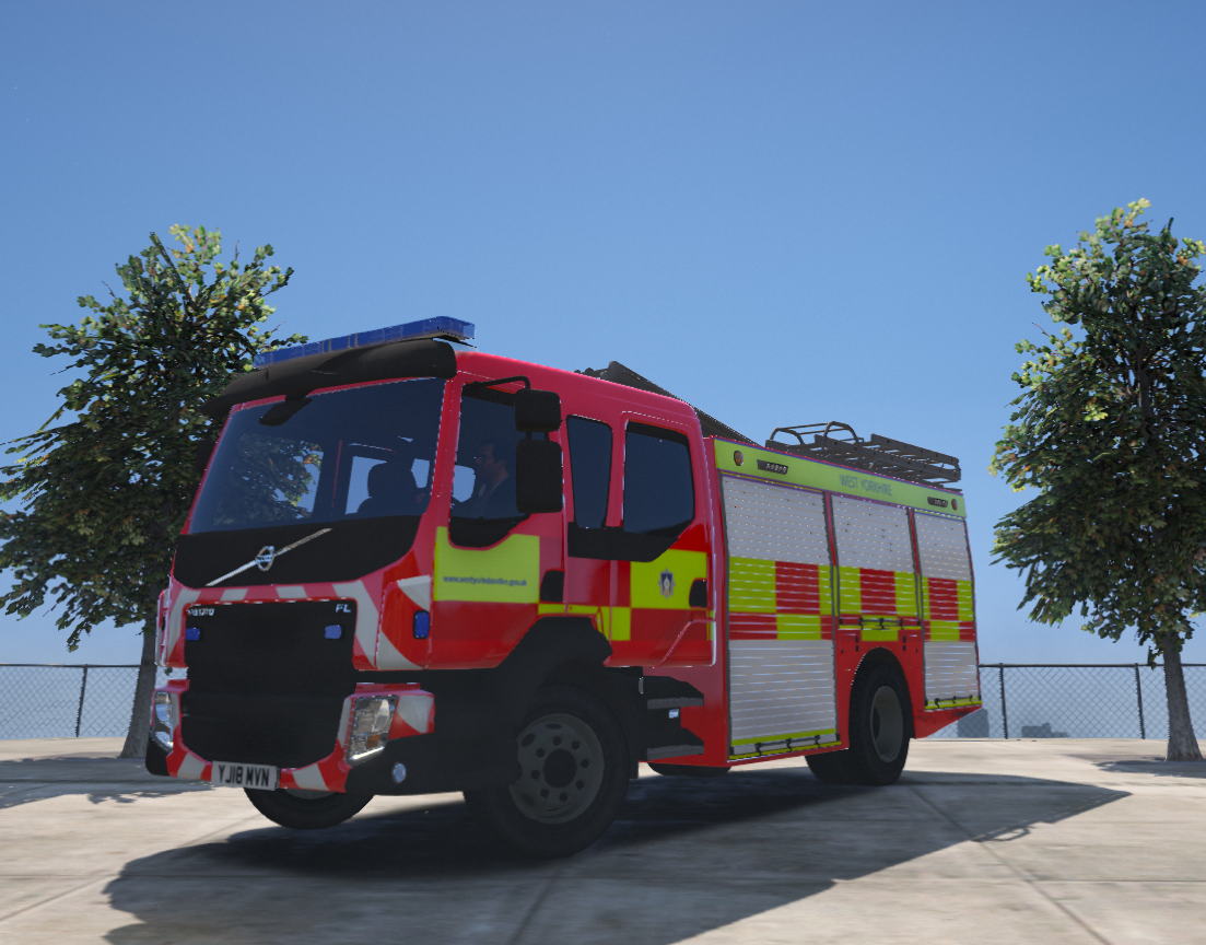 Volvo fire engine West Yorkshire pack - GTA5-Mods.com