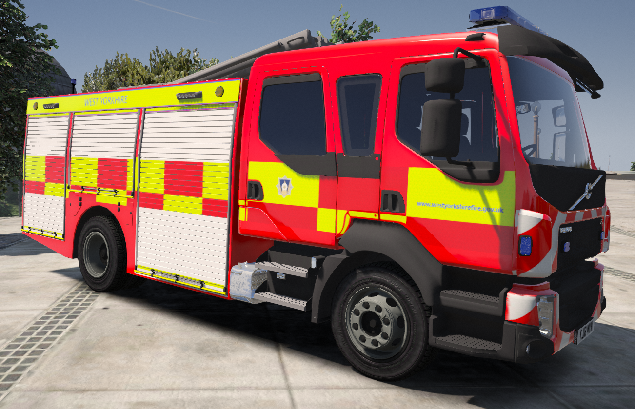 Volvo fire engine West Yorkshire pack - GTA5-Mods.com