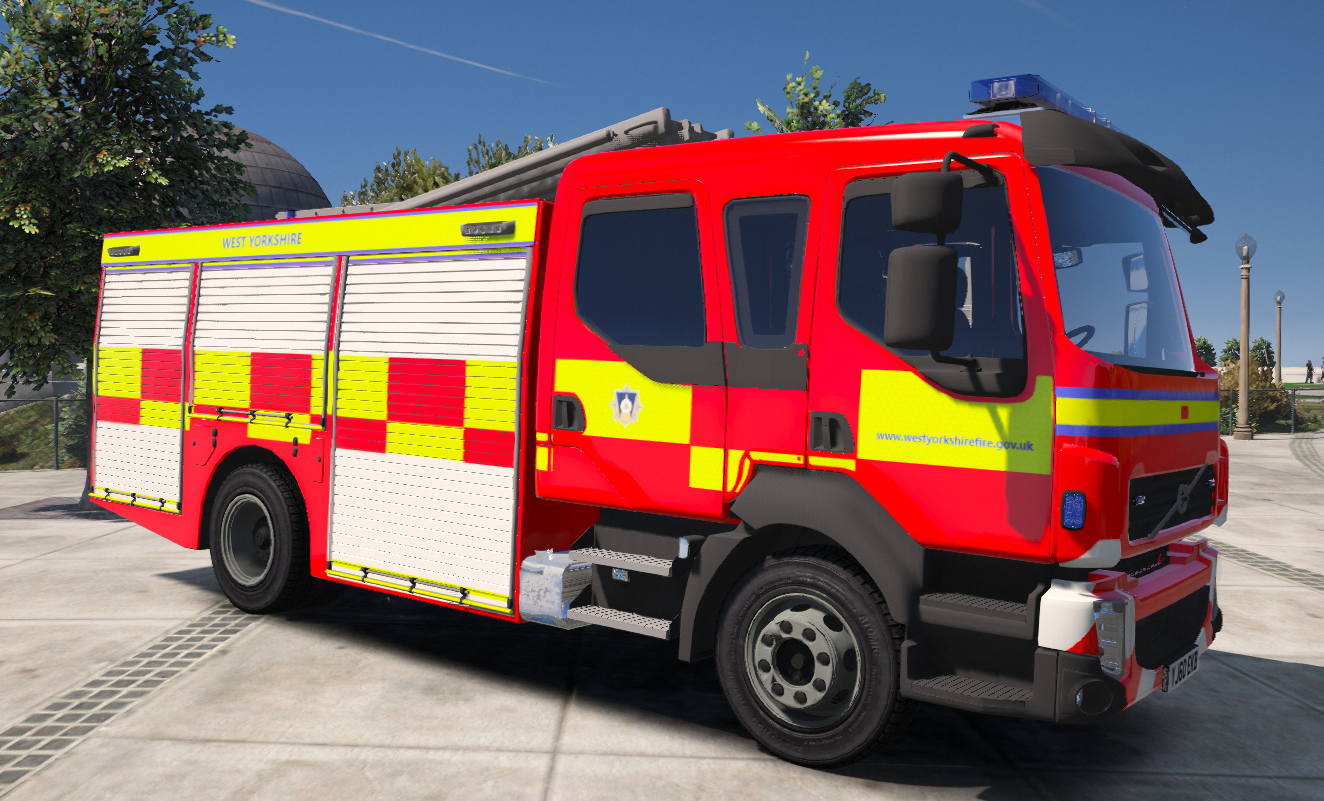 Volvo fire engine West Yorkshire pack - GTA5-Mods.com