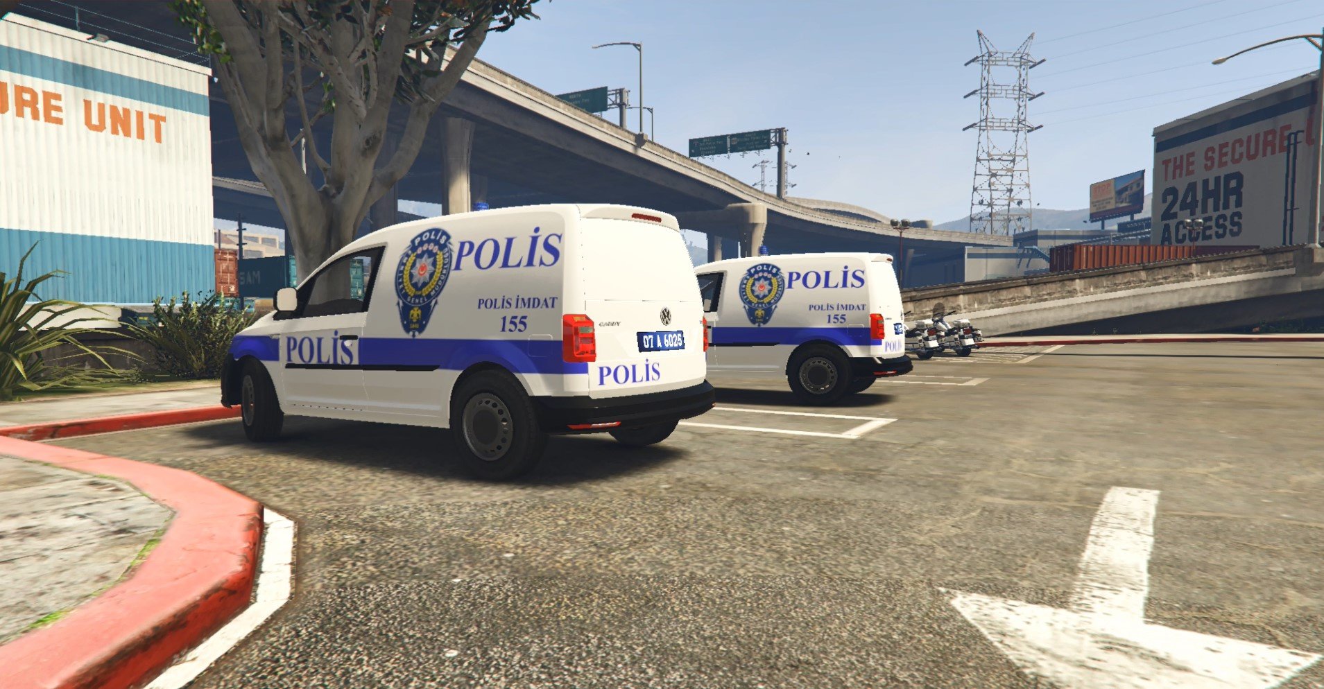 Volkswagen Caddy Polis Aracı [4K] - GTA5-Mods.com