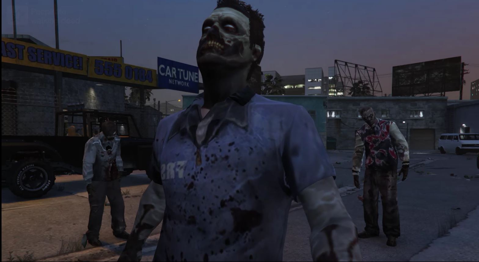Is there a zombie in gta 5 фото 47