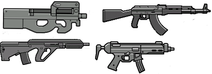 New Weapon Icons For P90 Mp5 Aug A3 And Ak 47 Mini Icon Pack