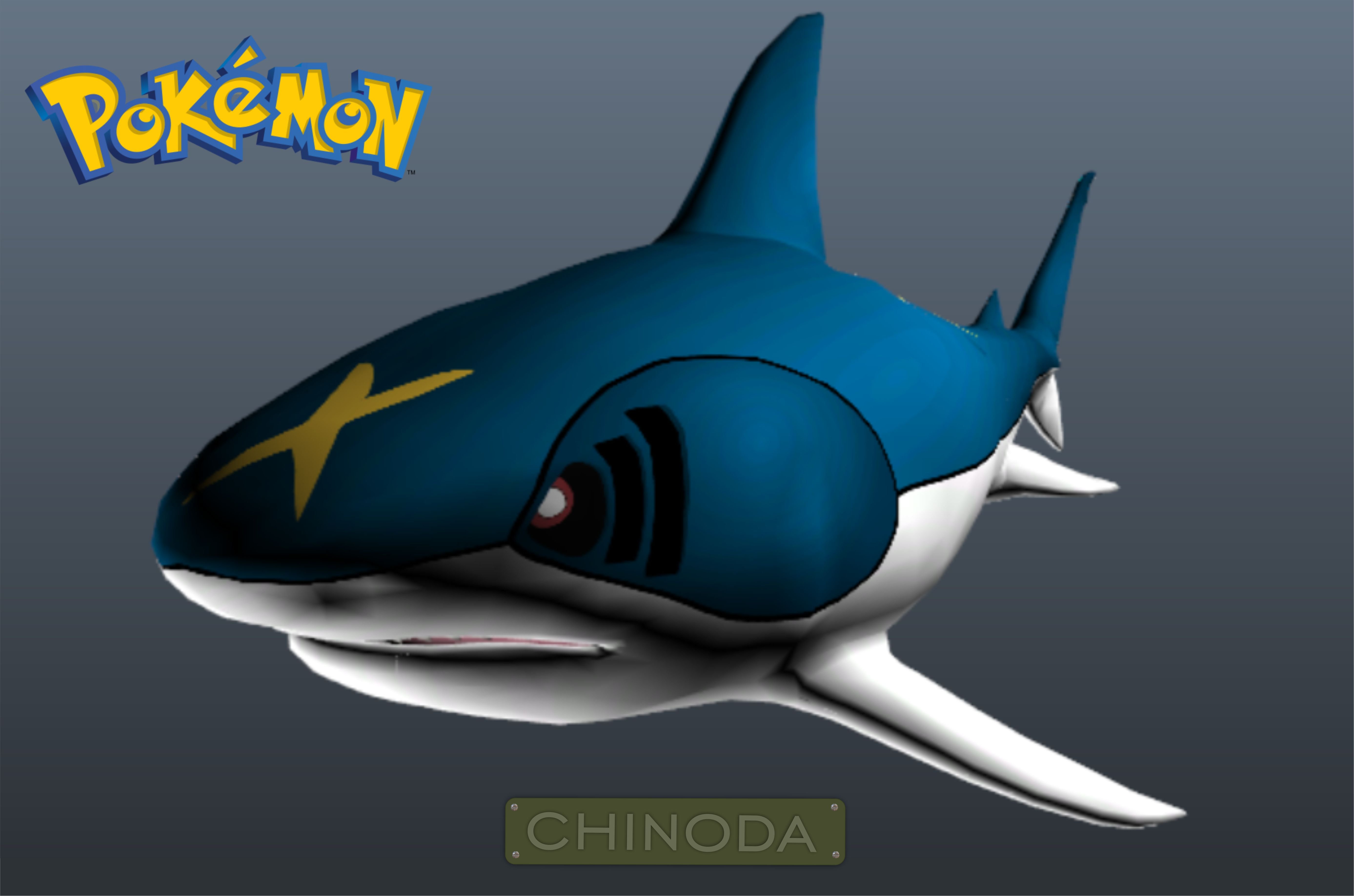 White shark texture Pokemon sharkpedo - GTA5-Mods.com