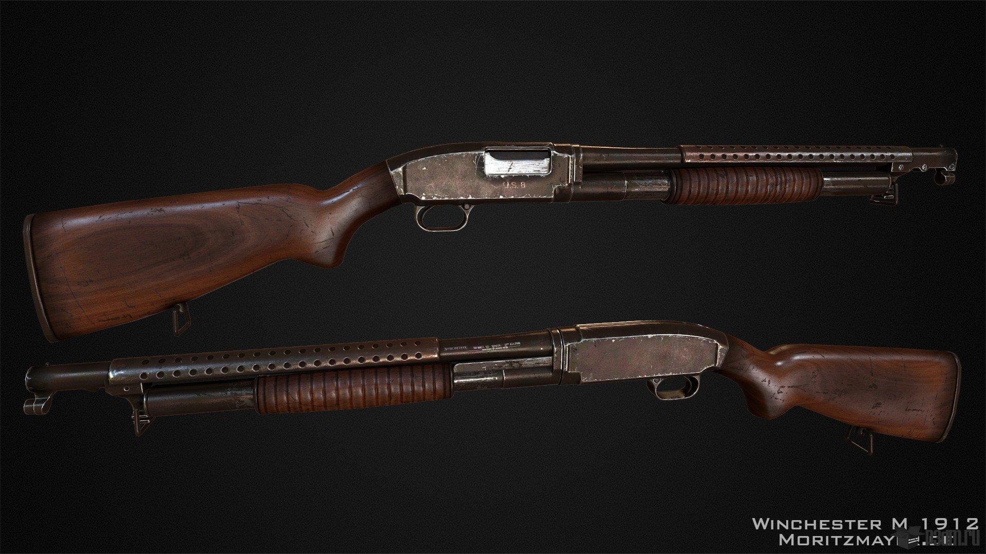 Winchester Model 12 Animated. 